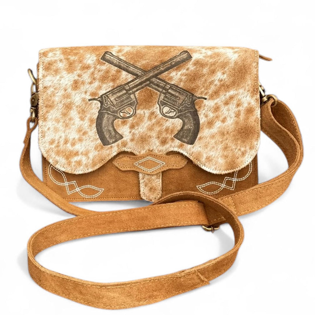 The Slinger | Outlaw Cowhide Suede Western Crossbody