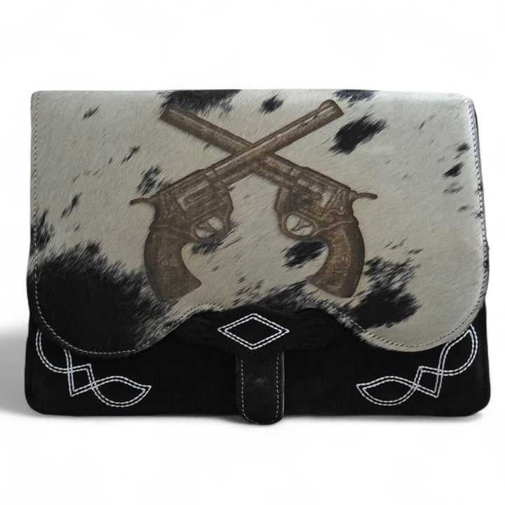 The Slinger | Outlaw Cowhide Suede Western Crossbody
