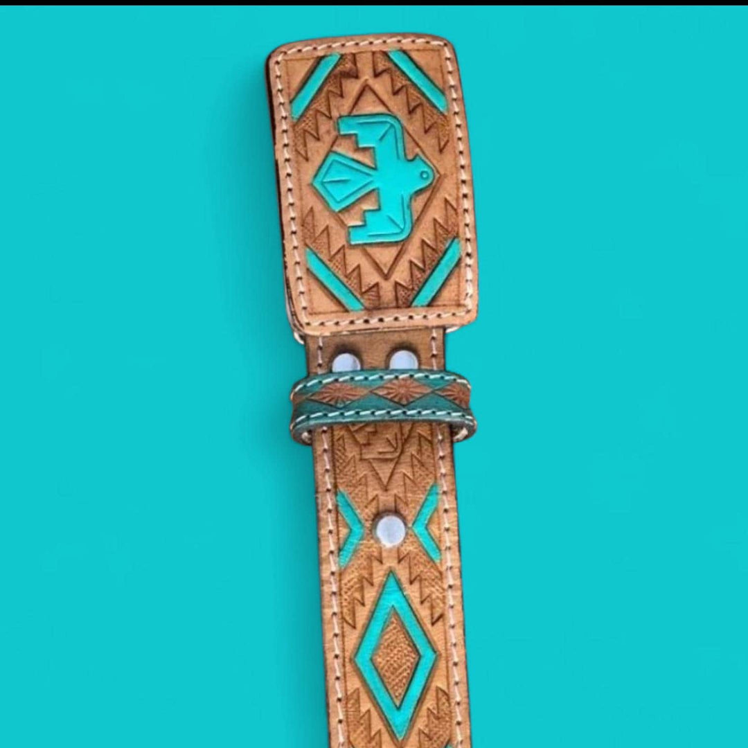 The Thunderbird Hand-tooled Belt