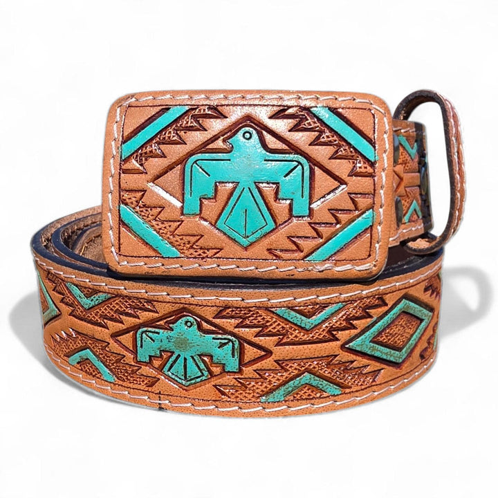 The Thunderbird Hand-tooled Belt