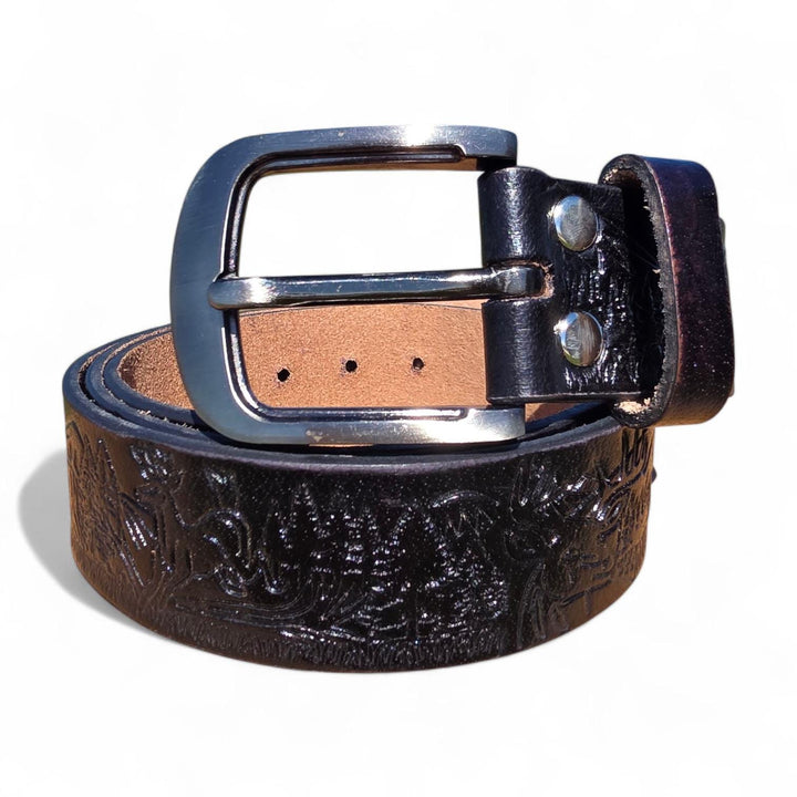 The Wildlife Hand-tooled Belt