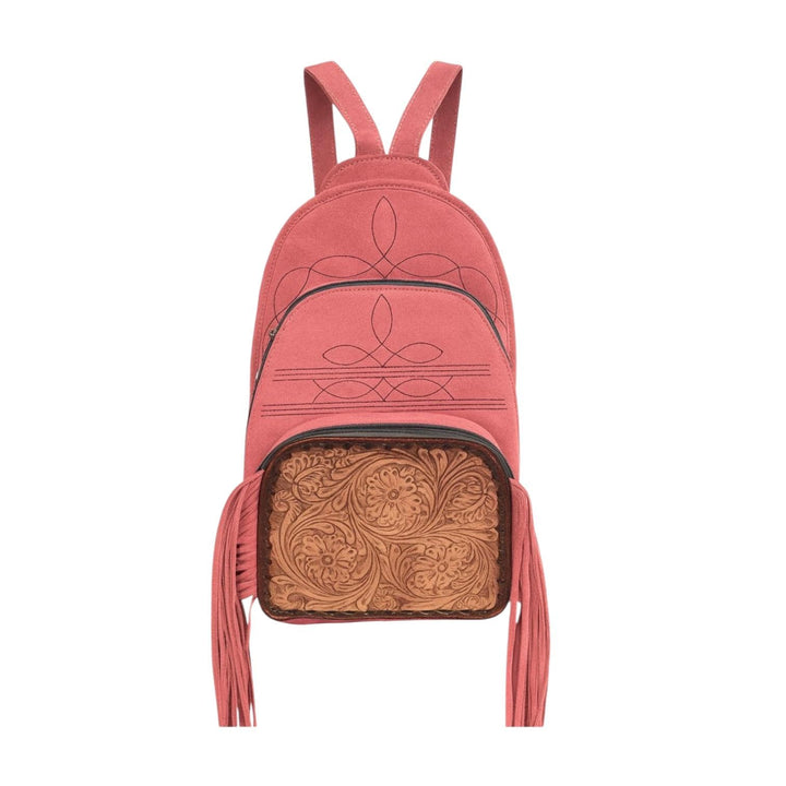 The Rio | Pink Western Convertible Backpack Fringe Bag