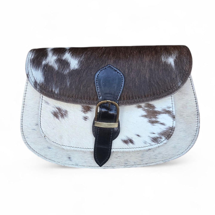 The Saddle Run Crossbody | Hair-On Cowhide Western Leather Bag