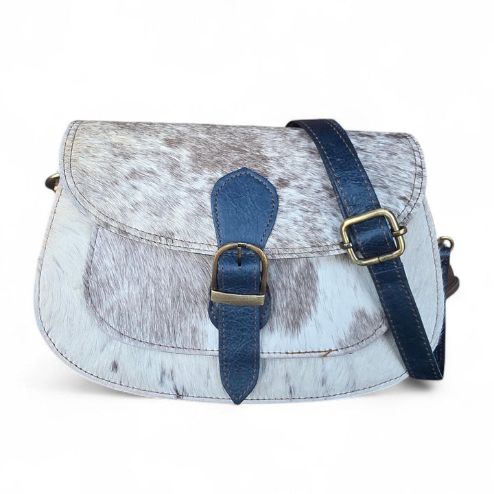 The Saddle Run Crossbody | Hair-On Cowhide Western Leather Bag