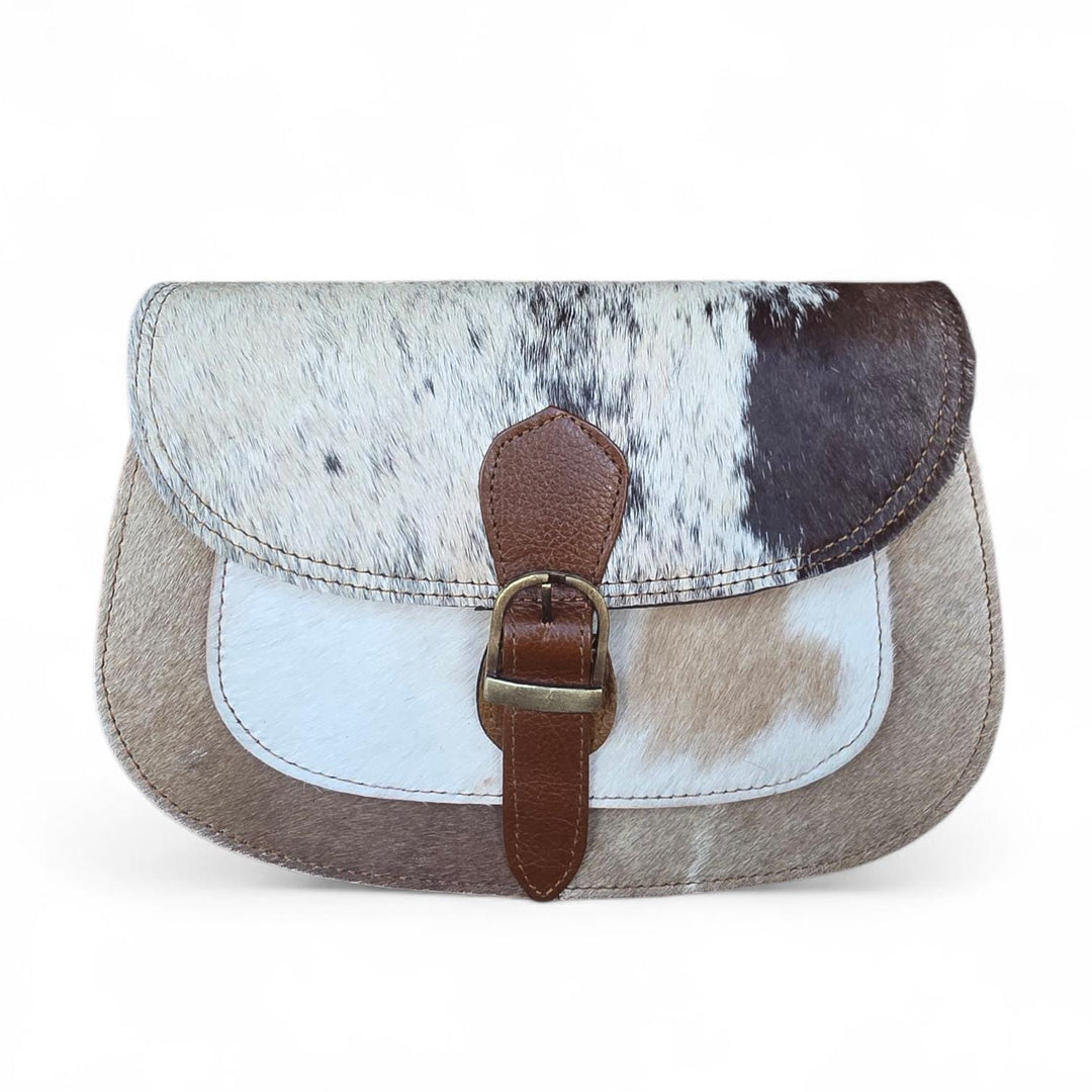 The Saddle Run Crossbody | Hair-On Cowhide Western Leather Bag
