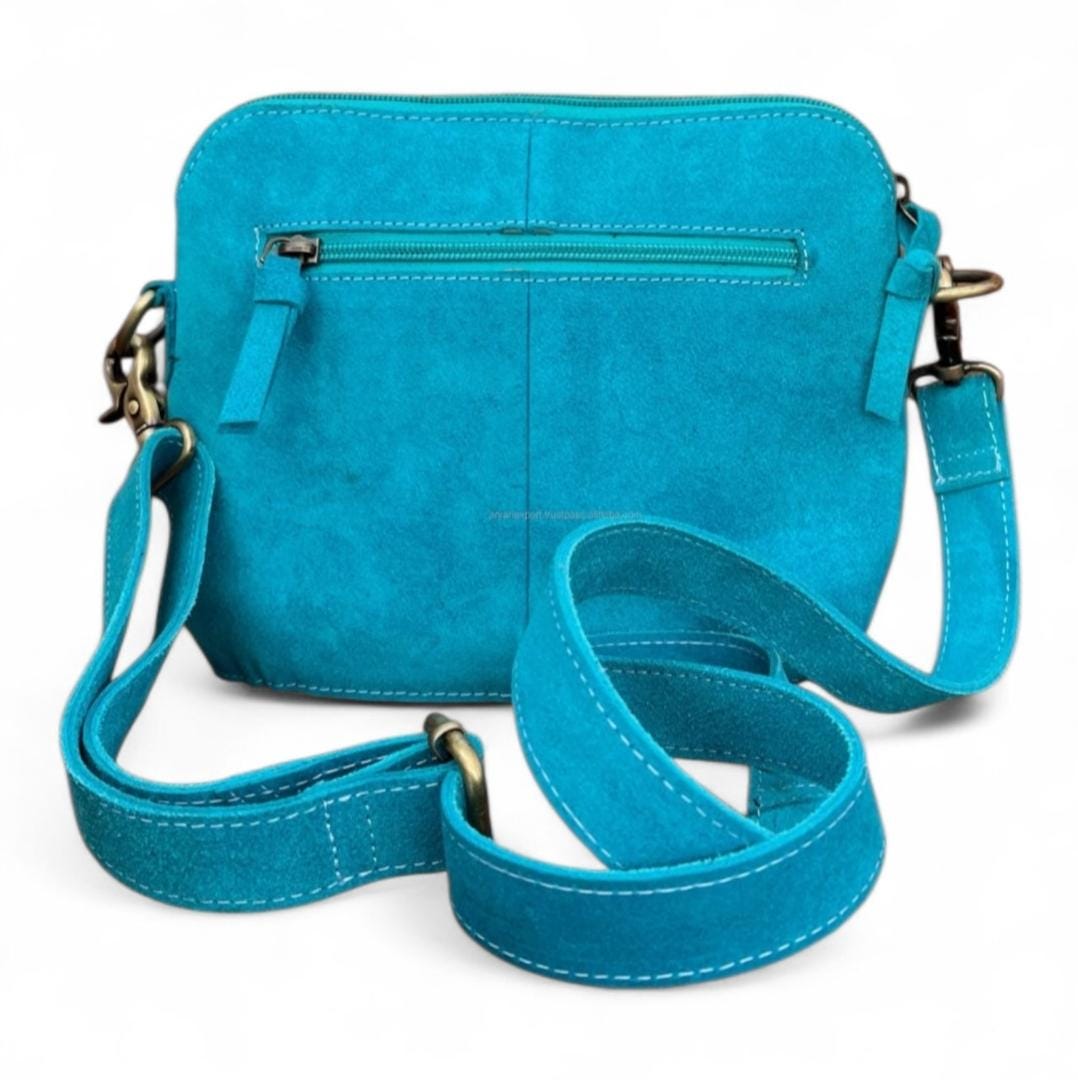 The Horizon Stitch | Western Suede Boot Stitch Crossbody Bag