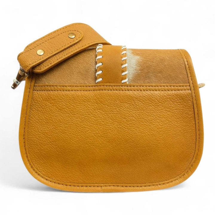 The Saddled Buckle | Western Tooled Leather Cowhide Buckle Crossbody
