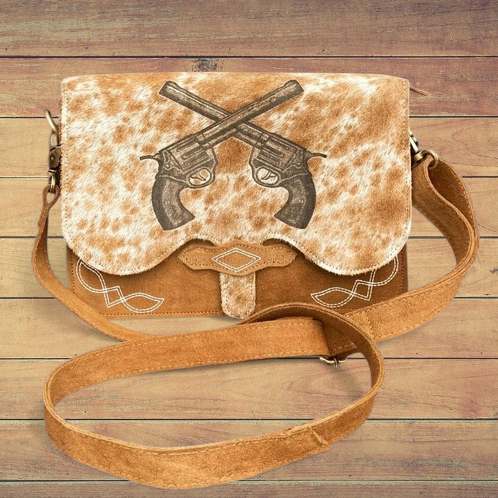 The Slinger | Outlaw Cowhide Suede Western Crossbody