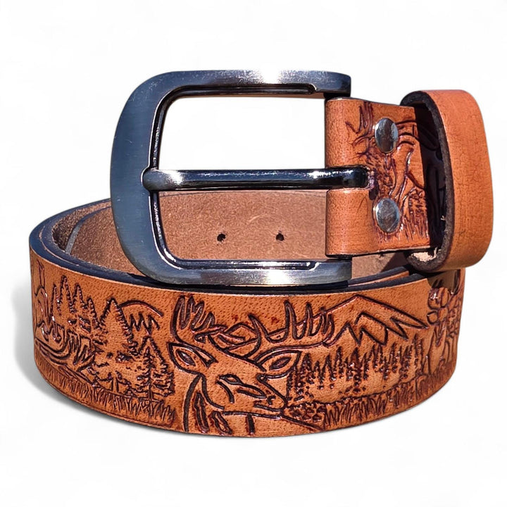 The Wildlife Hand-tooled Belt