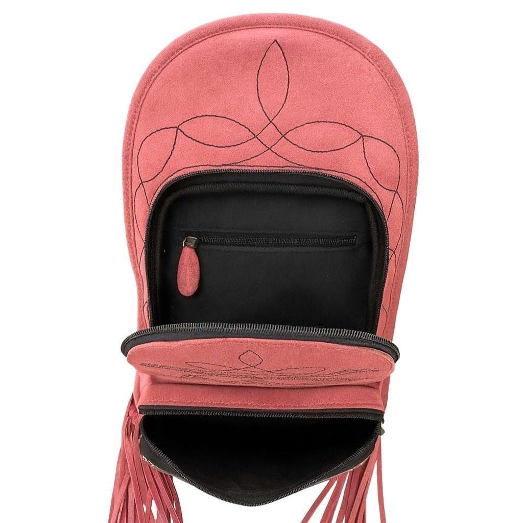 The Rio | Pink Western Convertible Backpack Fringe Bag
