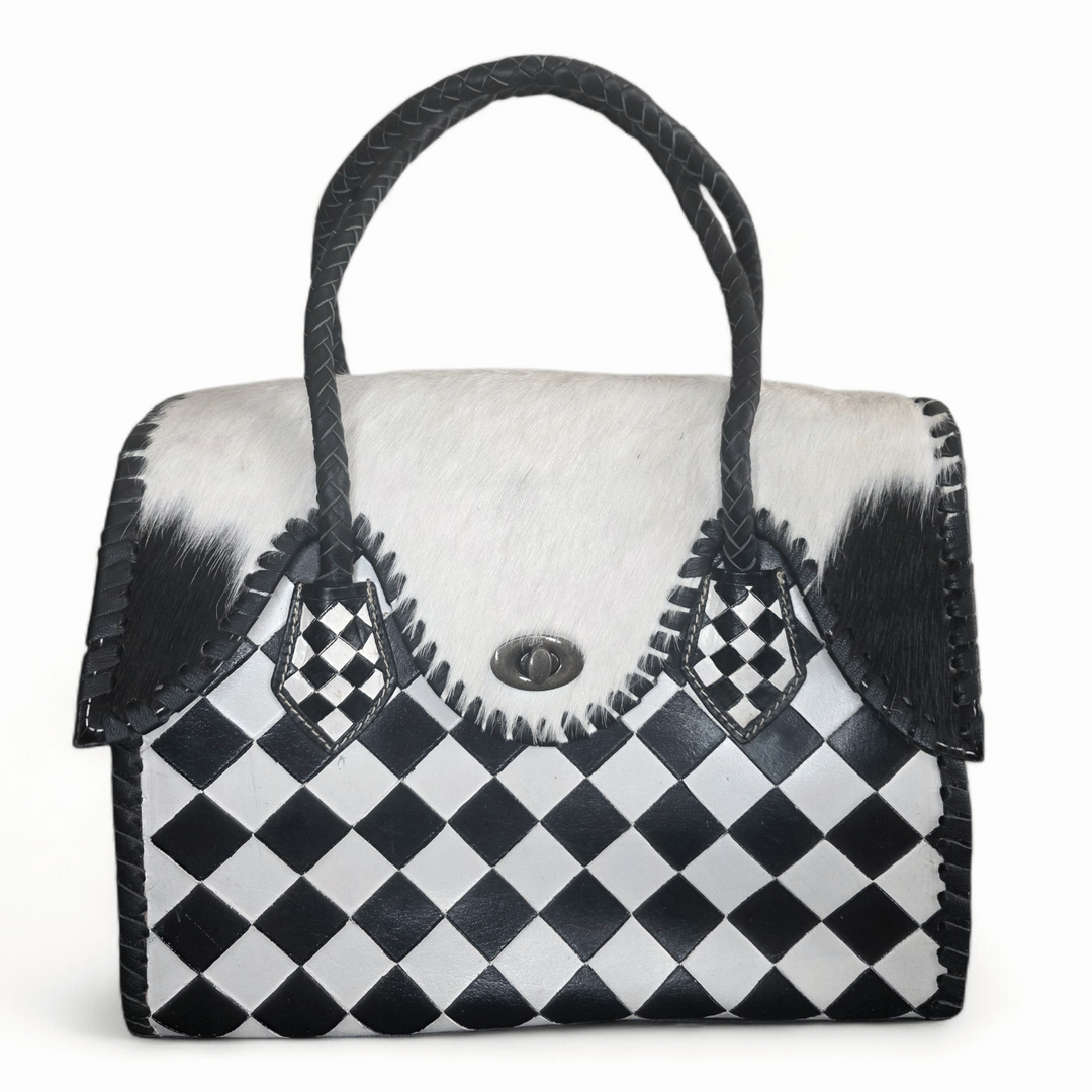 The Rebel | Western Cowhide Leather Tote Bag