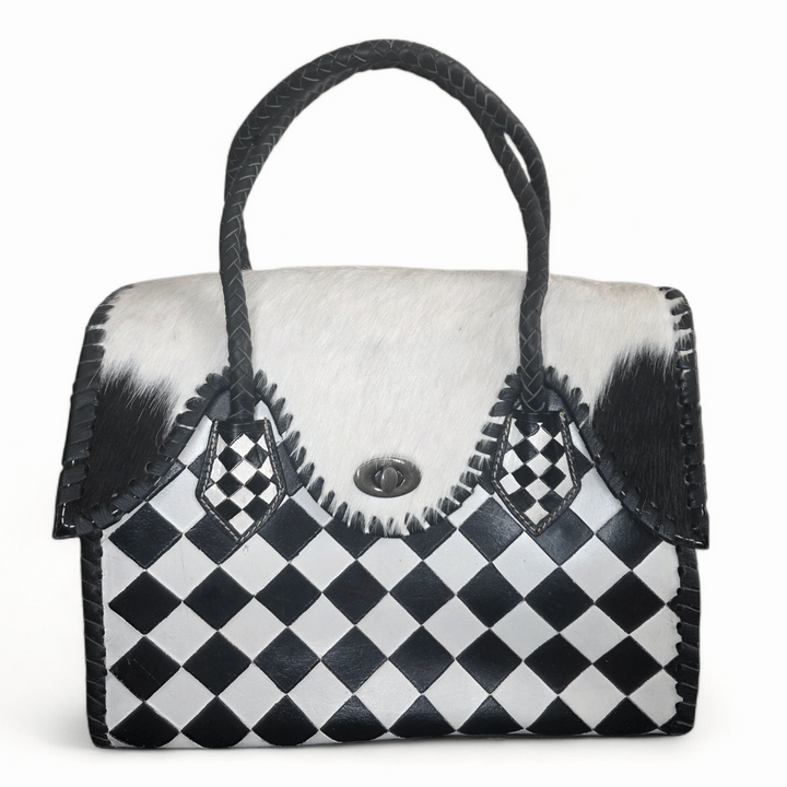 The Rebel | Western Cowhide Leather Tote Bag