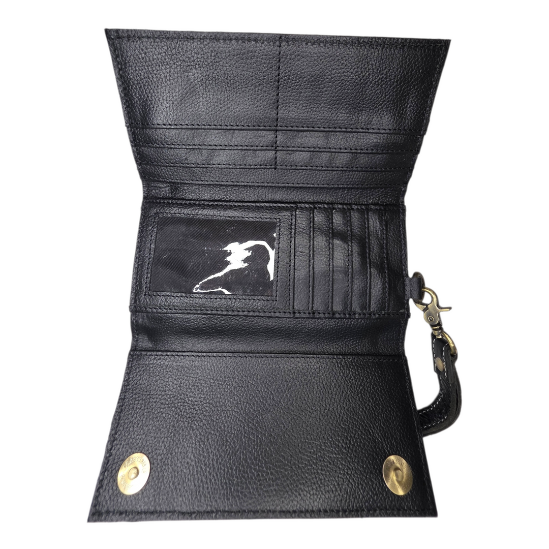 The Summit | Western Leather Cowhide Tote and Wallet Set