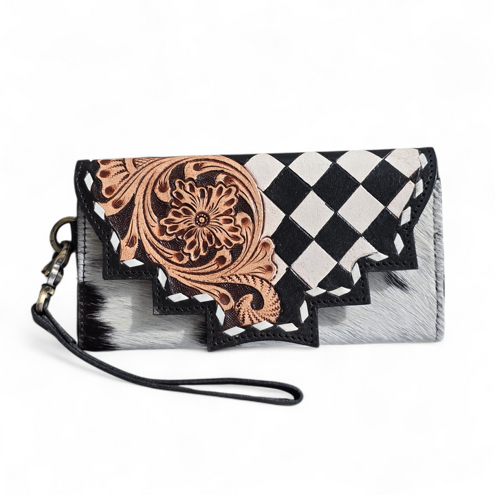 The Raven | Cowhide Western Leather Handbag Set