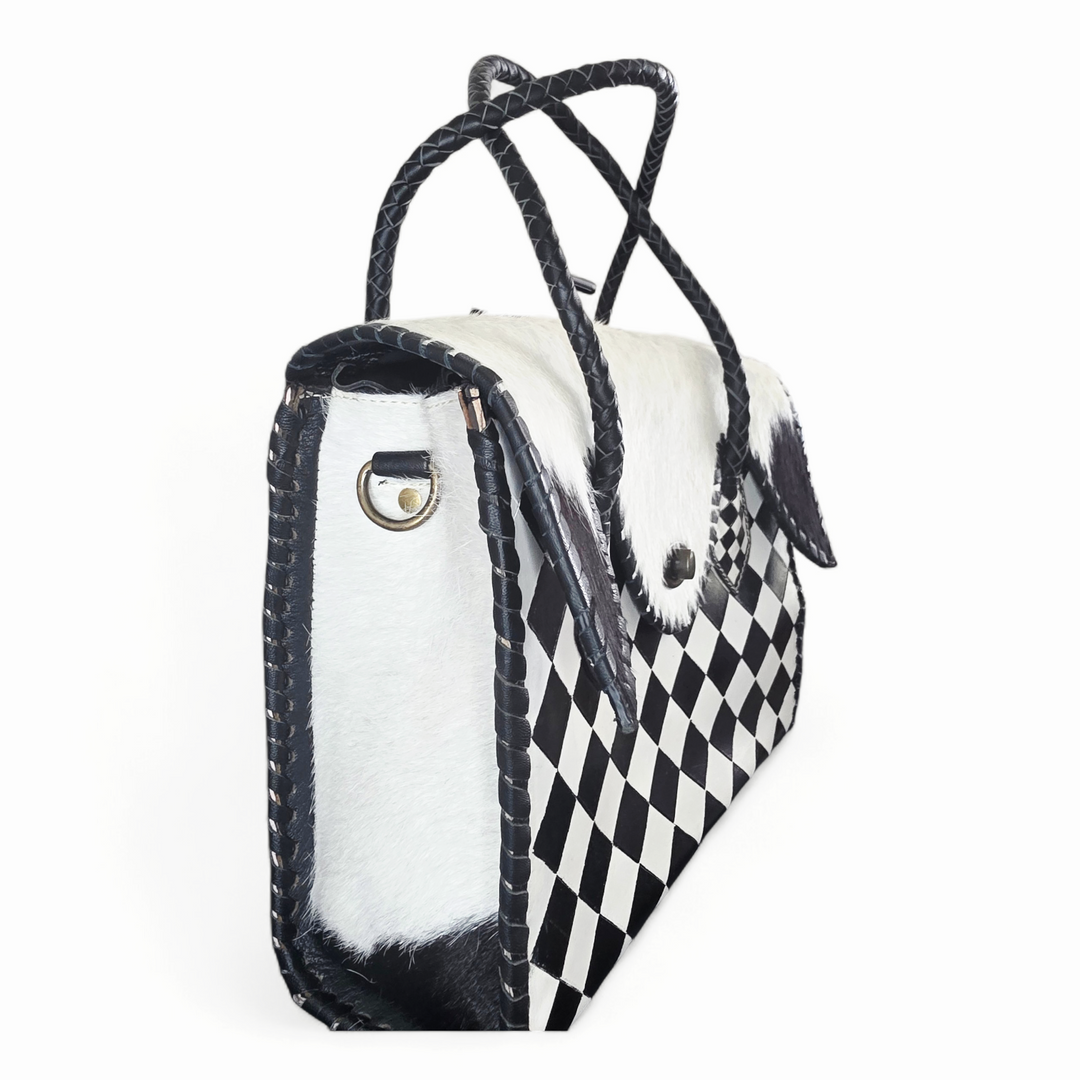 The Rebel | Western Cowhide Leather Tote Bag
