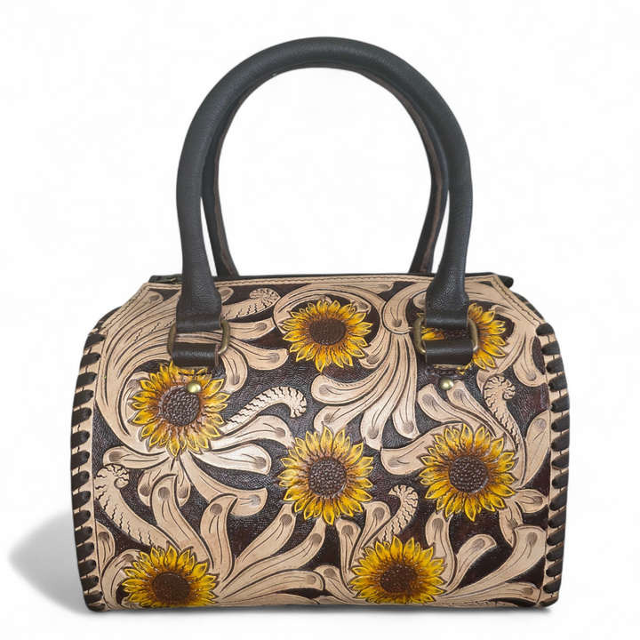 The Blossom | Western Tooled Leather Speedy Bag