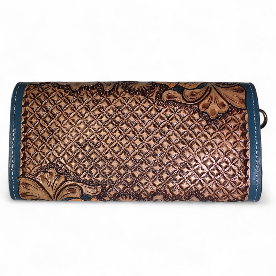 The Tessa | Western Hand Tooled Leather Wristlet Wallet