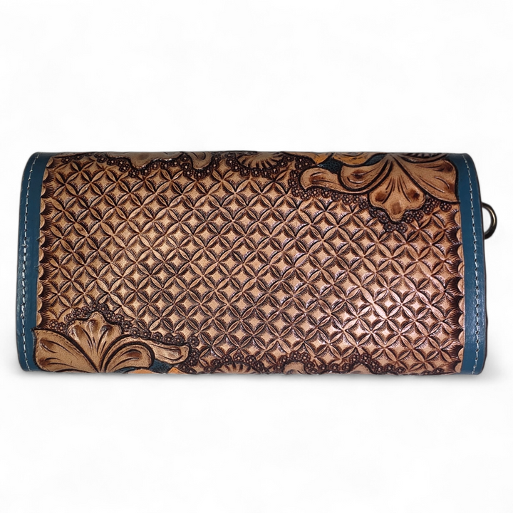 The Tessa | Western Hand Tooled Leather Wristlet Wallet