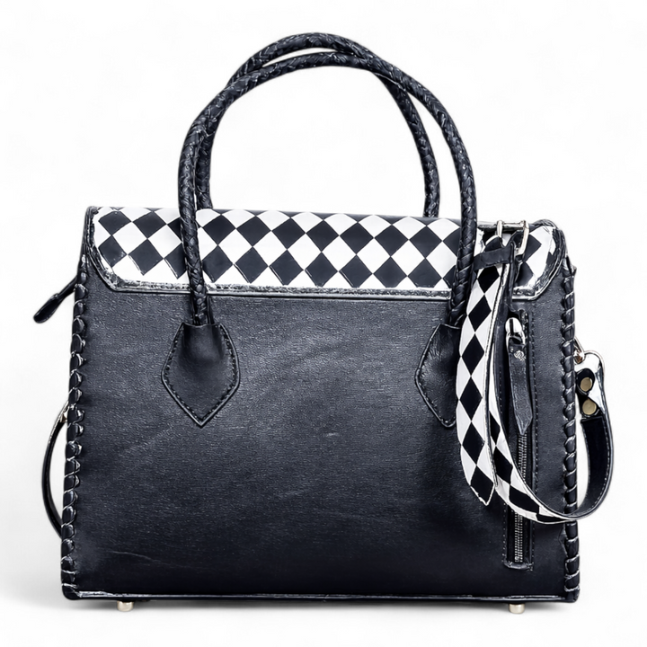 The Noirbloom | Western Hand Tooled Leather Tote Bag