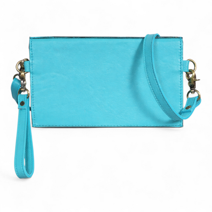 The Wildheart | Western Tooled Leather Crossbody Wallet