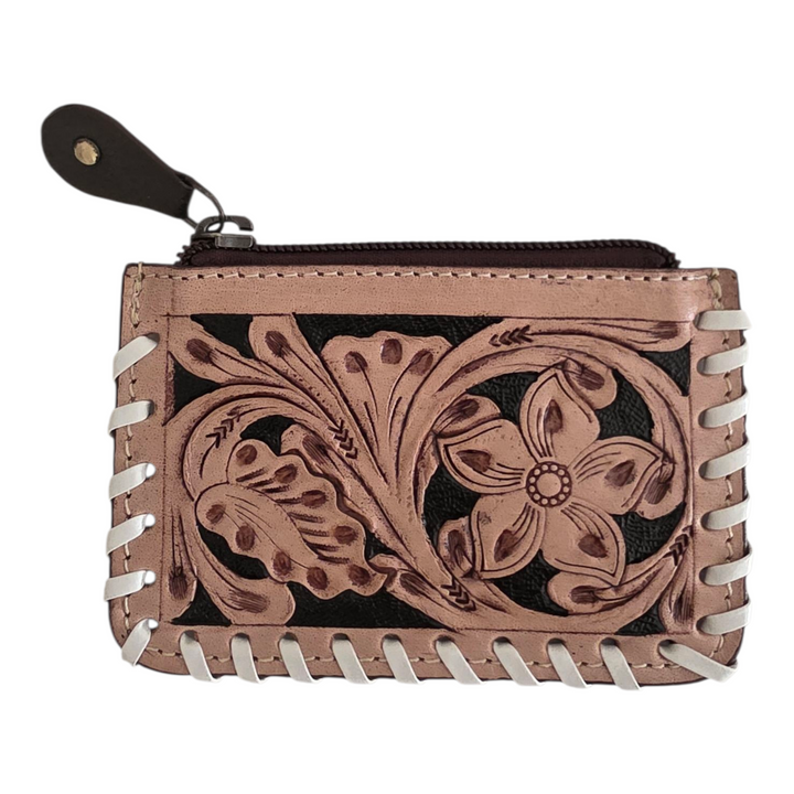 The Rodeo Mini | Western Tooled Leather Mini Wallet Pouch