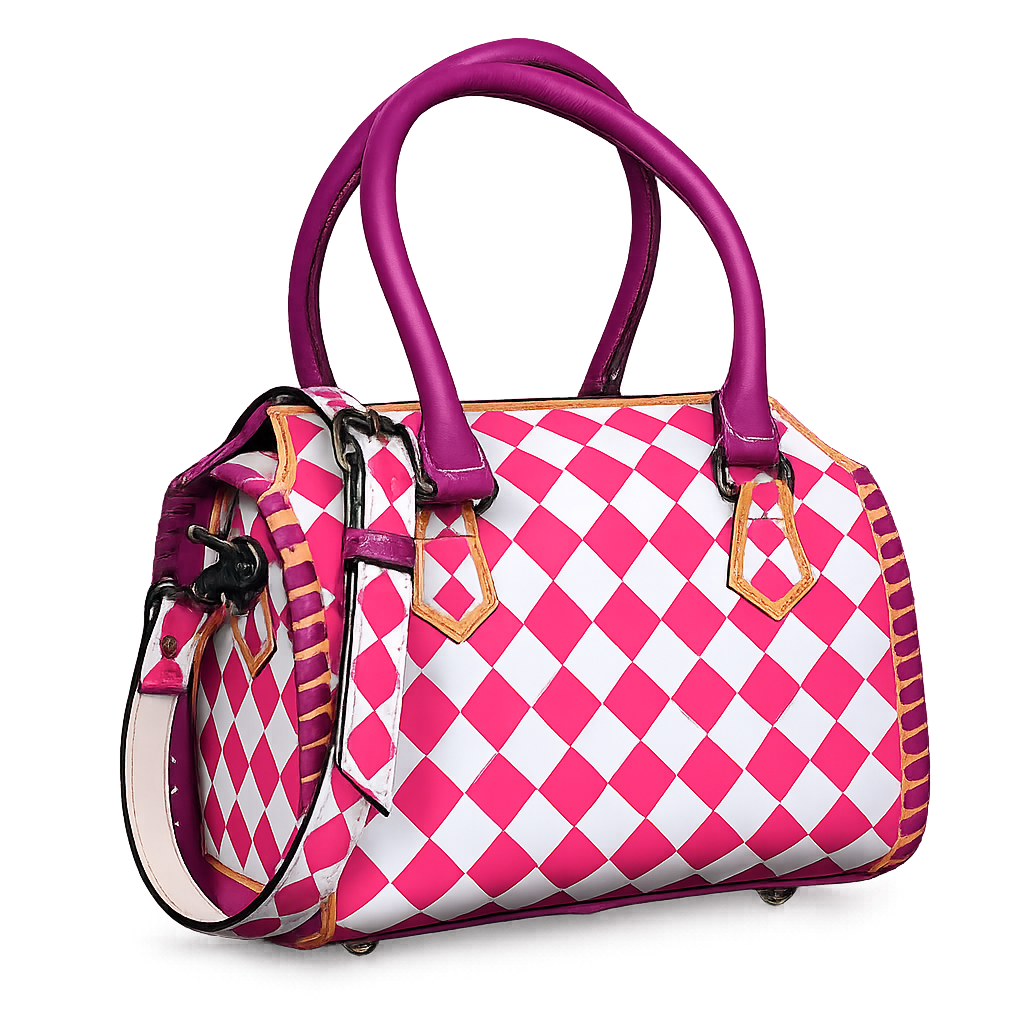 The Harlow | Genuine Leather Diamond Speedy Bag