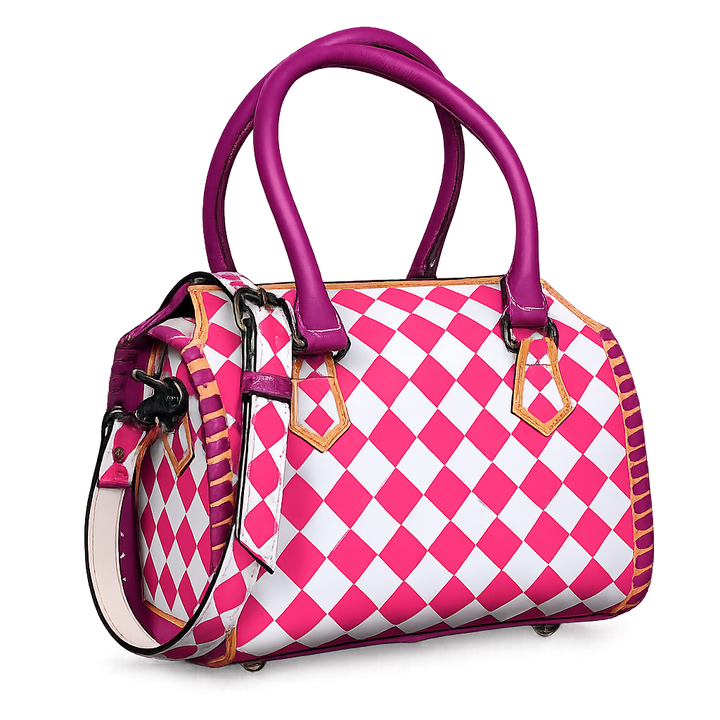 The Harlow | Genuine Leather Diamond Speedy Bag
