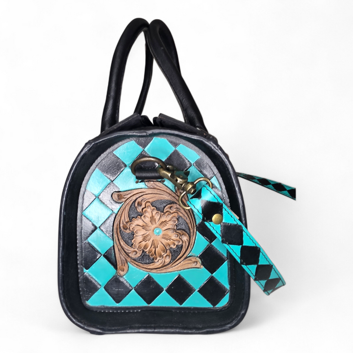 The Savannah | Diamond Tooled Leather Western Handbag