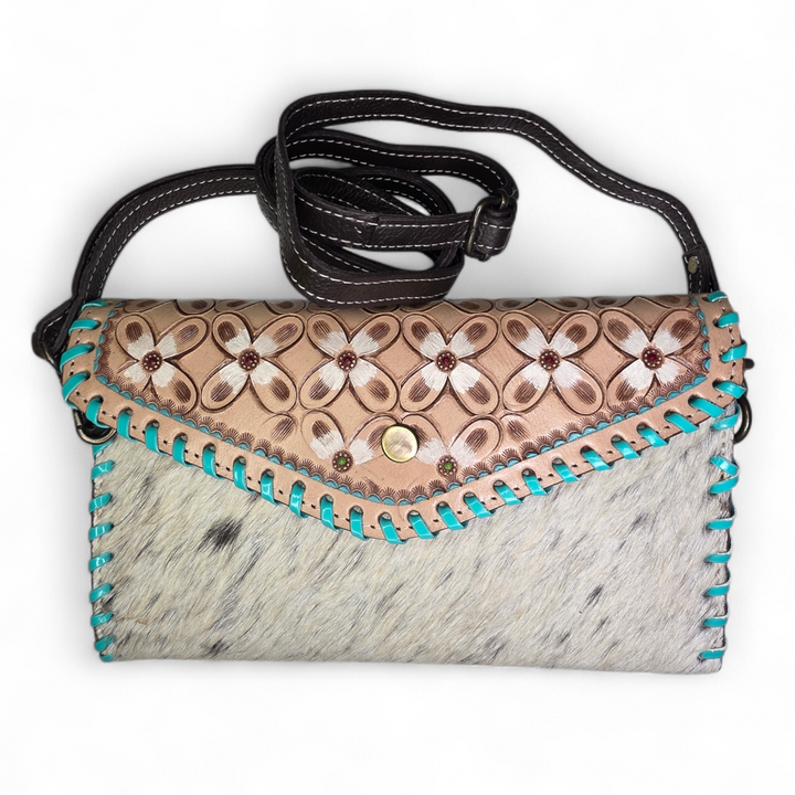 The Prairie | Western Leather Cowhide Crossbody Wallet