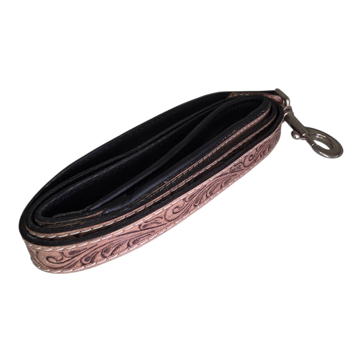 The Sundance | Western Tooled Leather Dog Collar & Leash Set