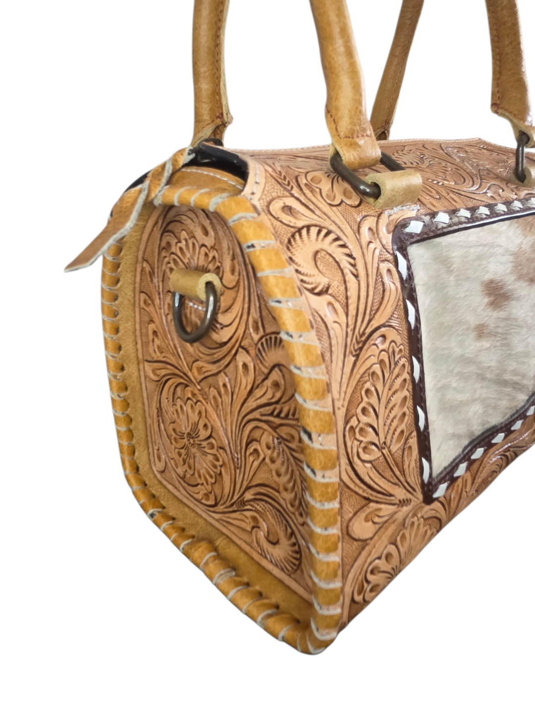 The Blossom | Western Tooled Leather Speedy Bag