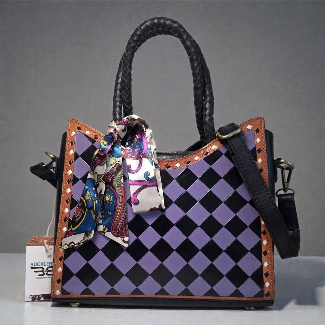 The Alyssa Tote & Wallet Set | Hand-Tooled Western Leather Boutique Bundle