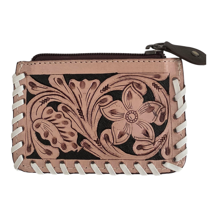 The Rodeo Mini | Western Tooled Leather Mini Wallet Pouch