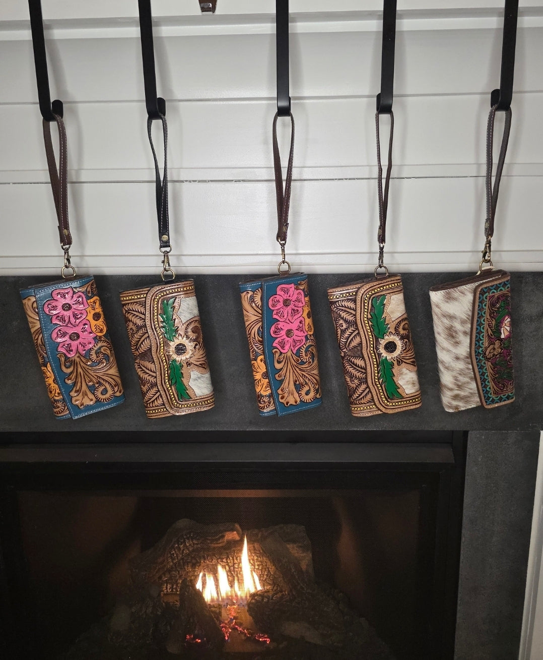 The Tessa | Western Hand Tooled Leather Wristlet Wallet