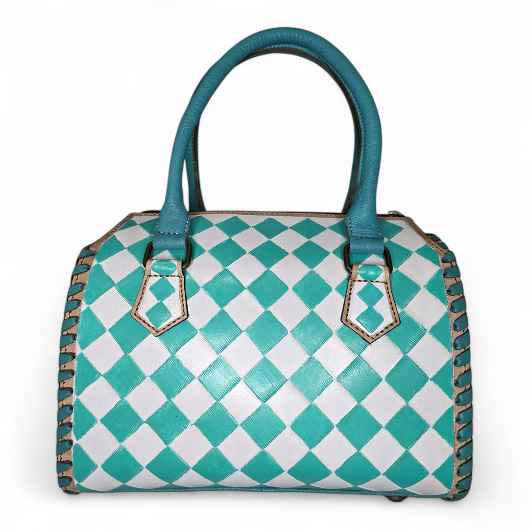 The Harlow | Genuine Leather Diamond Speedy Bag
