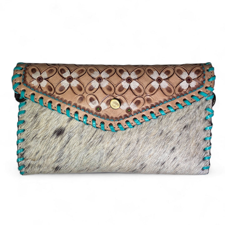 The Prairie | Western Leather Cowhide Crossbody Wallet