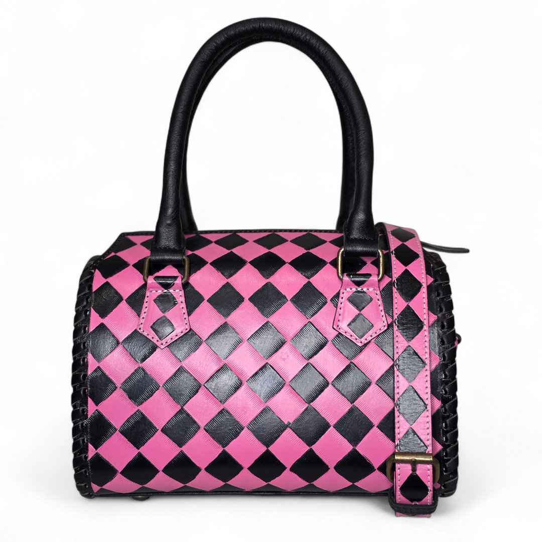 The Harlow | Genuine Leather Diamond Speedy Bag