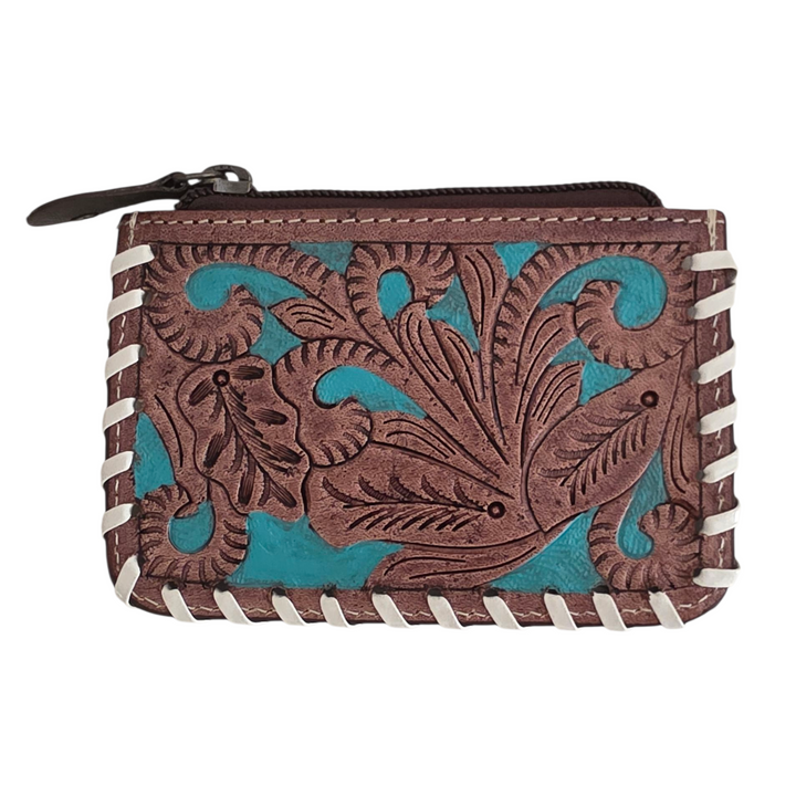 The Rodeo Mini | Western Tooled Leather Mini Wallet Pouch