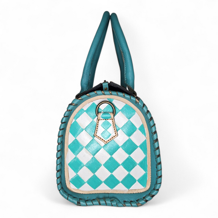 The Harlow | Genuine Leather Diamond Speedy Bag