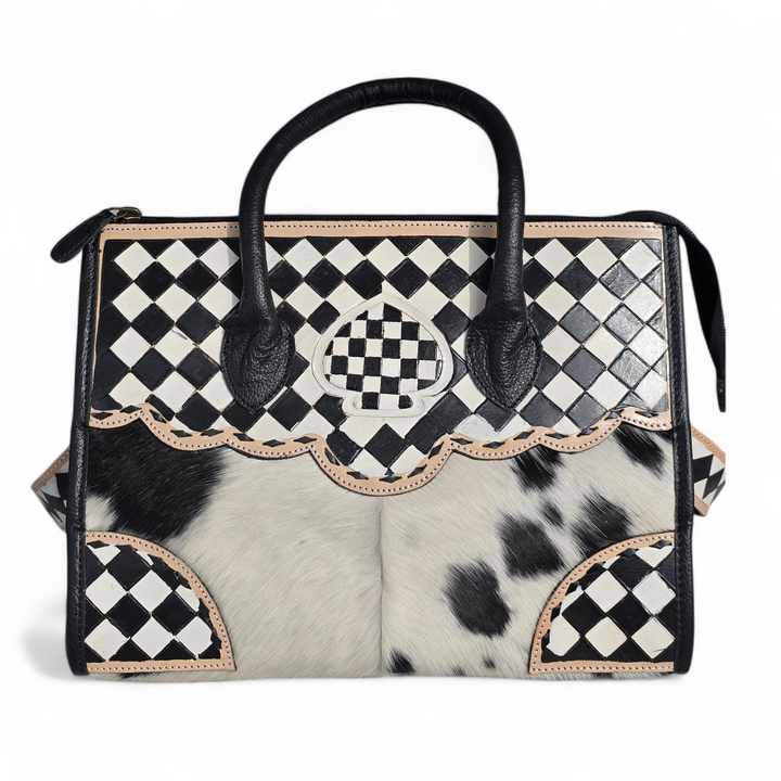 The Raven | Cowhide Western Leather Handbag Set