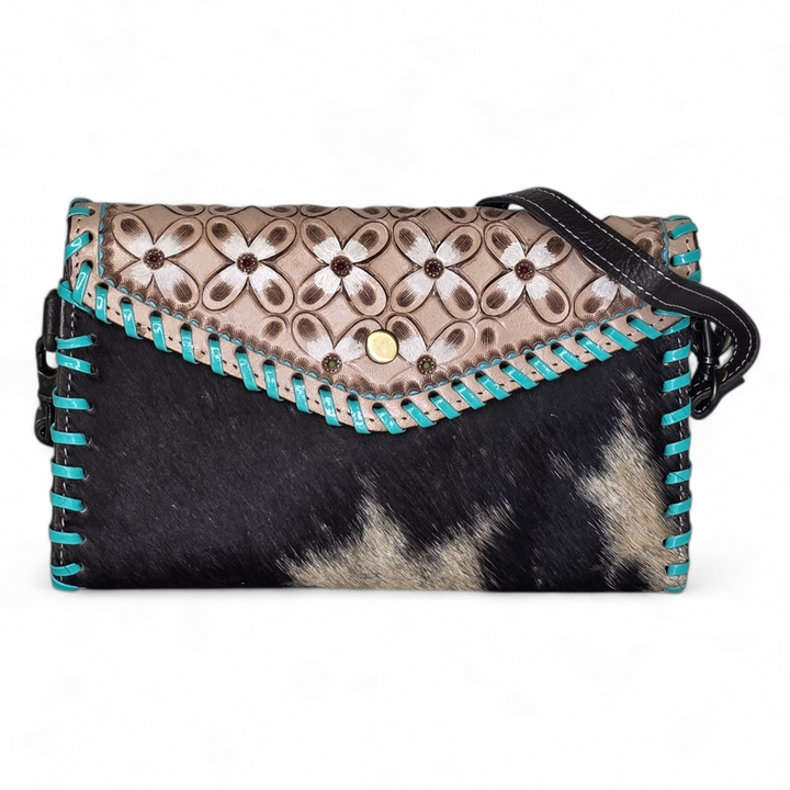The Prairie | Western Leather Cowhide Crossbody Wallet