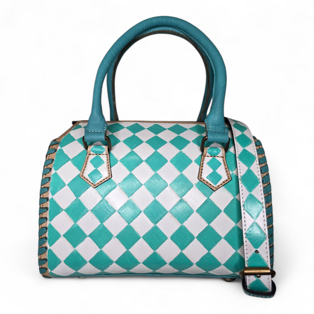 The Harlow | Genuine Leather Diamond Speedy Bag