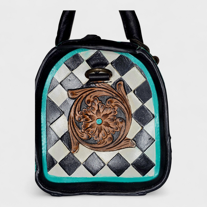 The Savannah | Diamond Tooled Leather Western Handbag