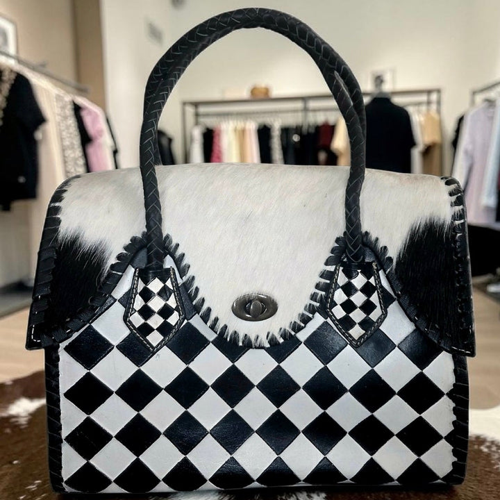 The Rebel | Western Cowhide Leather Tote Bag