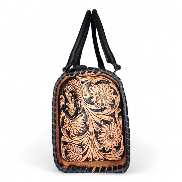 The Blossom | Western Tooled Leather Speedy Bag