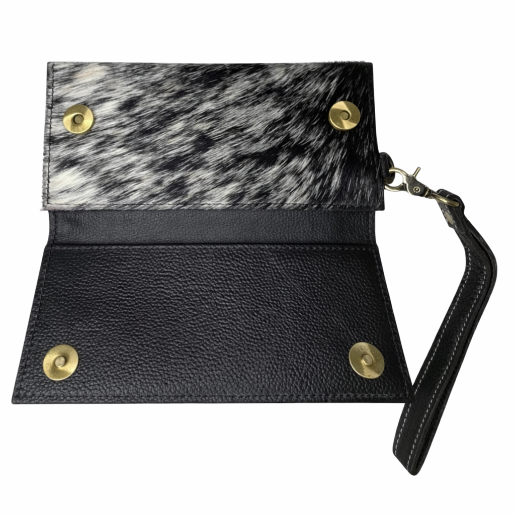 The Summit | Western Leather Cowhide Tote and Wallet Set