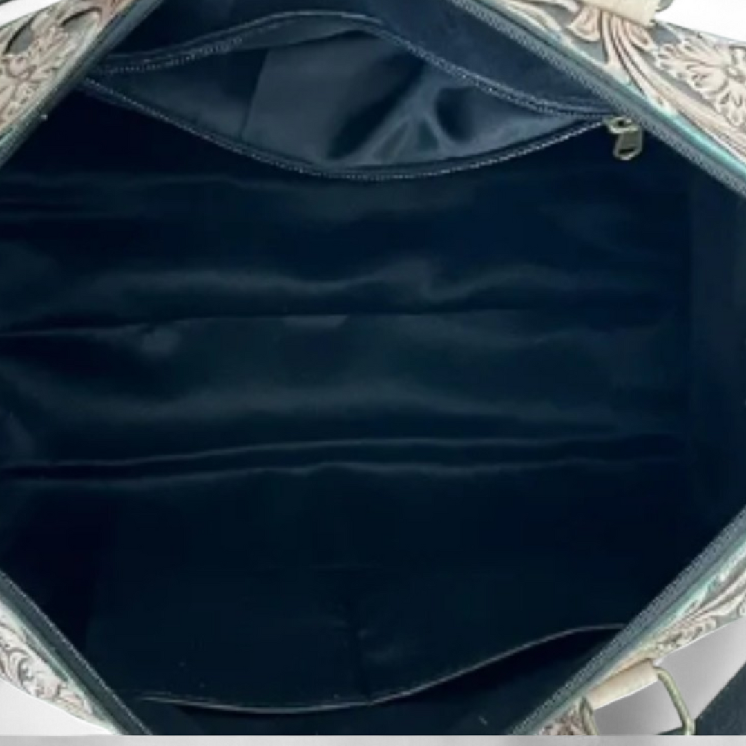 The Blossom | Western Tooled Leather Speedy Bag