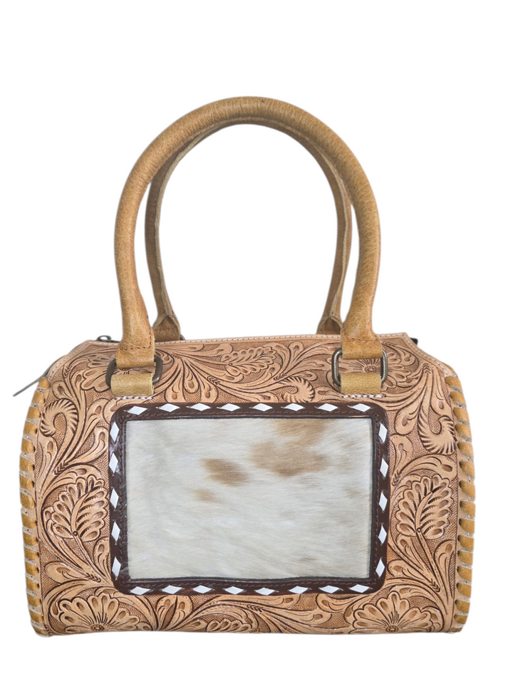 The Blossom | Western Tooled Leather Speedy Bag