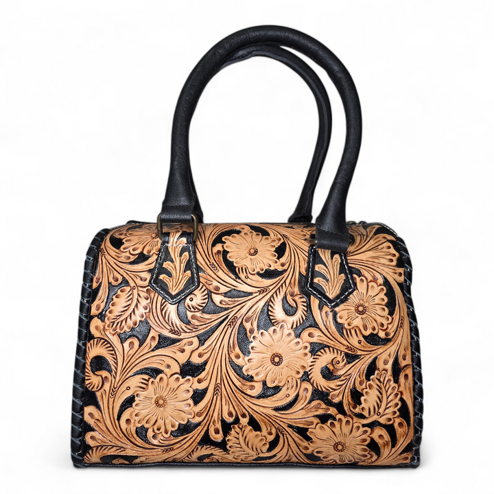 The Blossom | Western Tooled Leather Speedy Bag